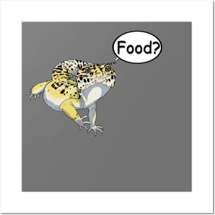 Leopard Gecko "Food?" Posters and Art